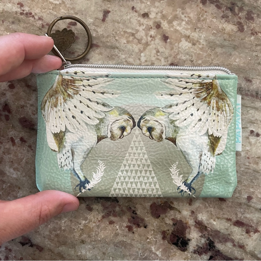 Papaya Patterned Coin Pouch